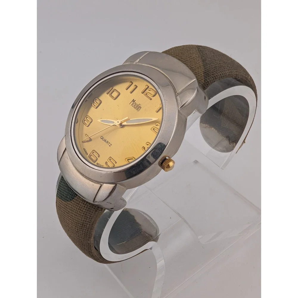 Moulin Women's Interchageable Bangle Band Watch 2 Bangles- New Battery